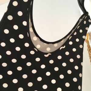Annabelle Dresses - Polka Dot Scoop Neck Sleeveless Swing Dress Annabelle Dresses - Polka Dot Scoop Neck Sleeveless Swing Dress